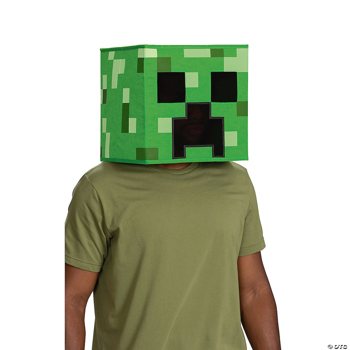 Minecraft Anniversary Creeper Block Head Mask