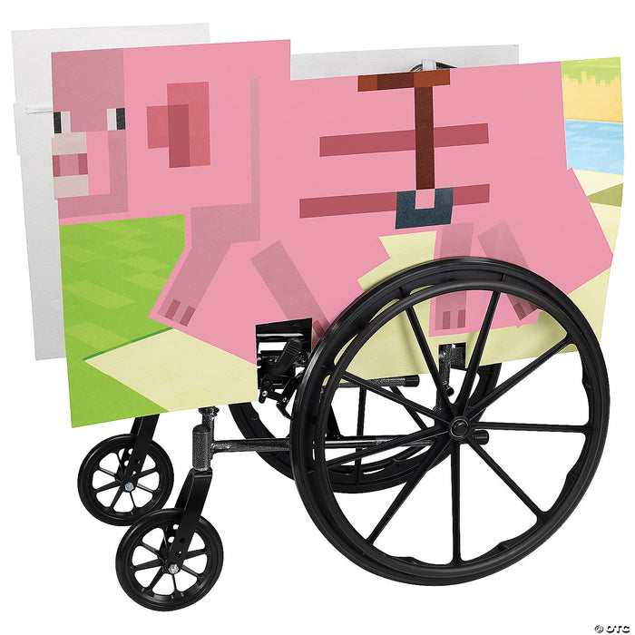 Minecraft Pig Adaptive Wheelchair Cover