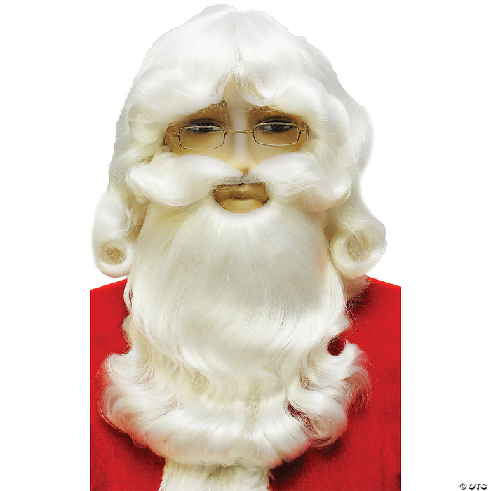 Santa Wig And Beard Set White