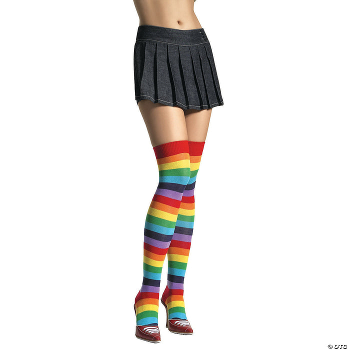 Thigh-High Rainbow Stockings