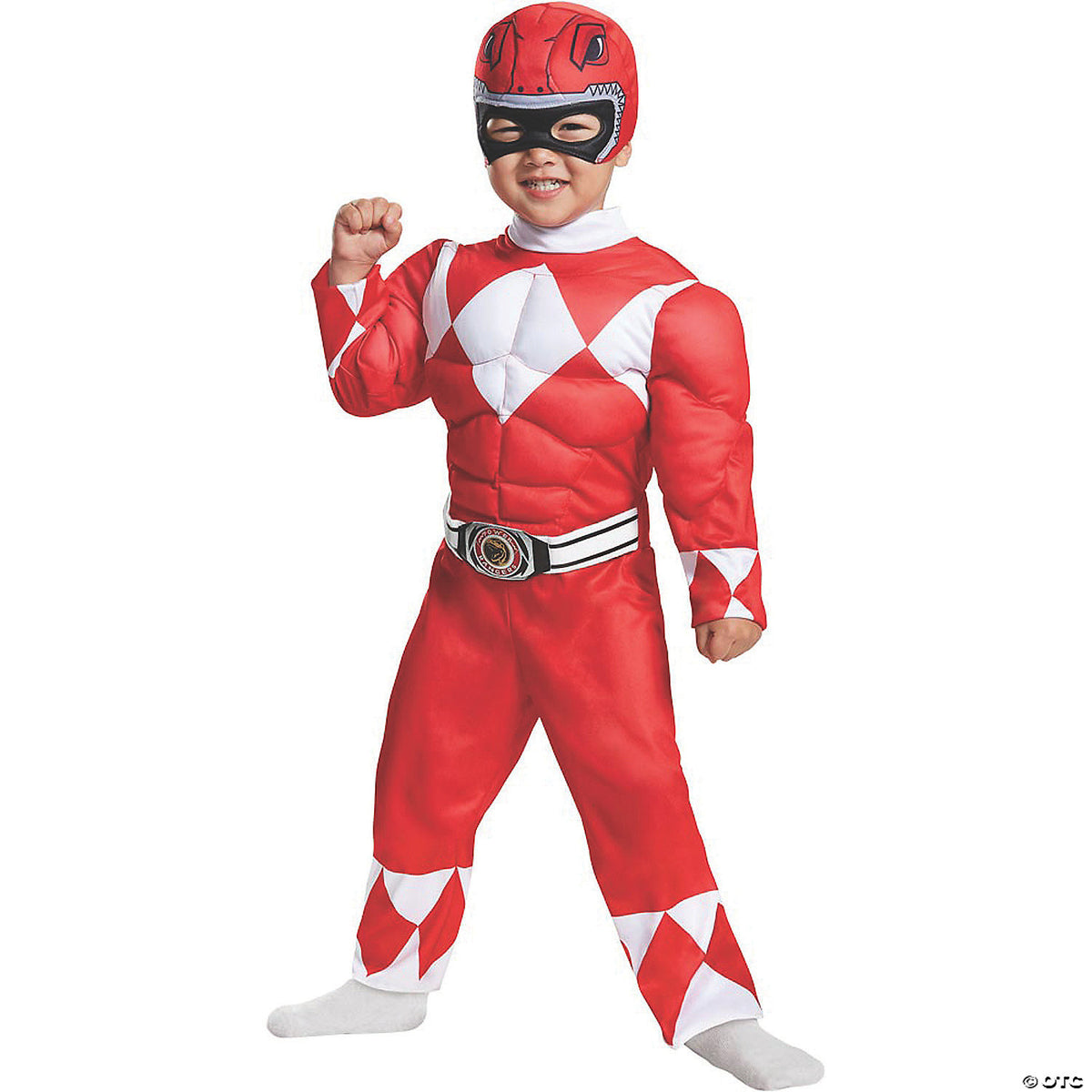 Toddler Child Muscle Chest Power Rangers Red Ranger Costume — Cosplay ...