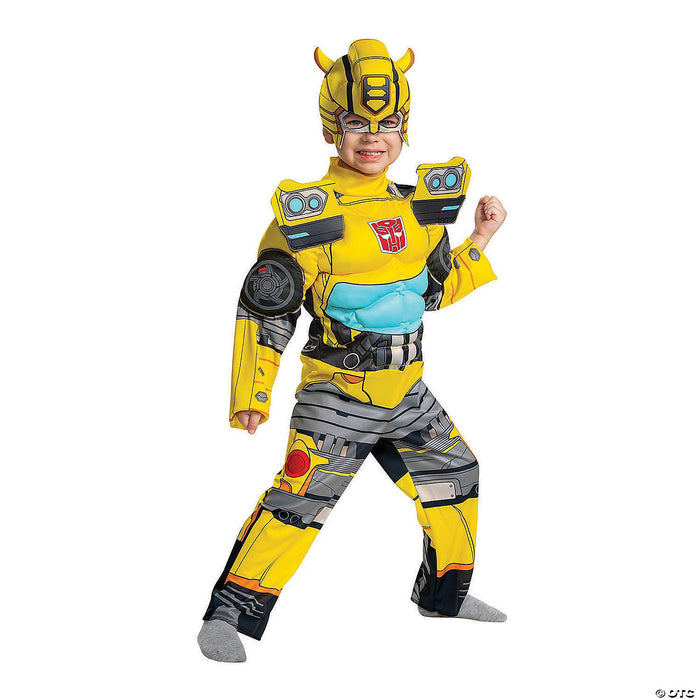 Toddler Muscle Transformers Bumblebee Costume