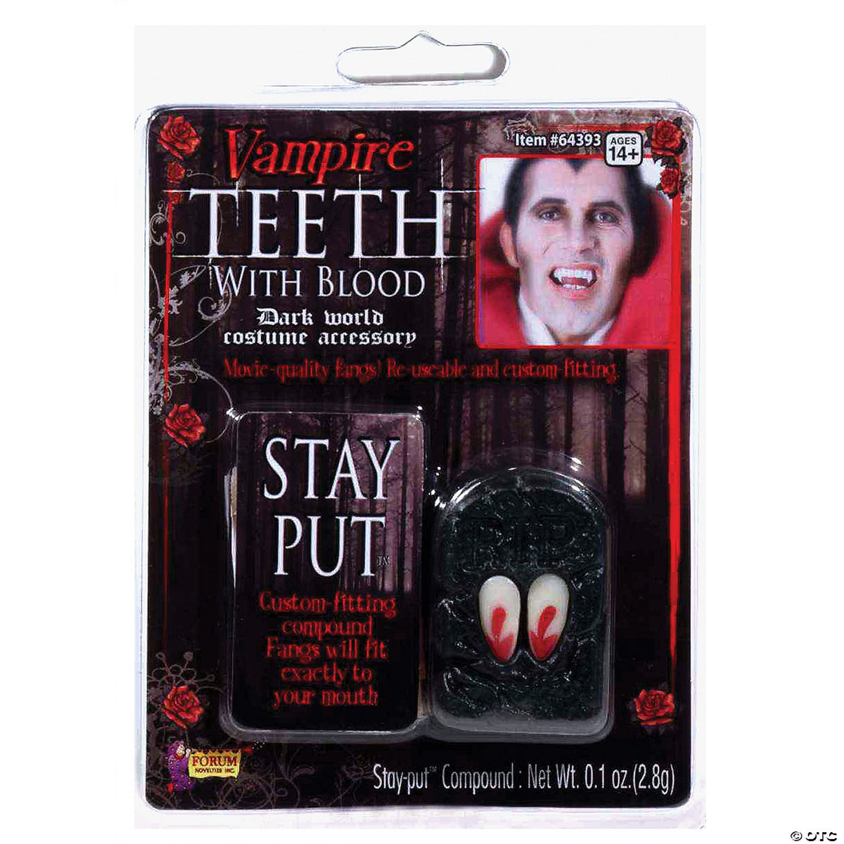 Vampire Fangs With Blood — Cosplay Supplies Inc