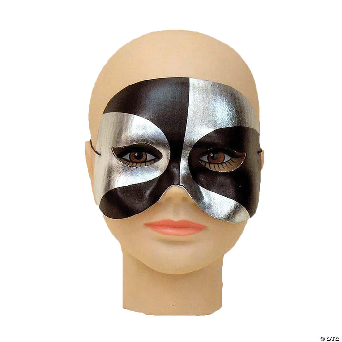 Silver and Black Mask