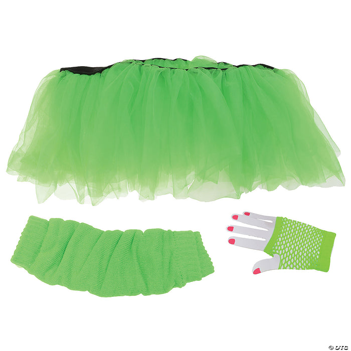 Adult 80s Neon Tutu Costume Kit