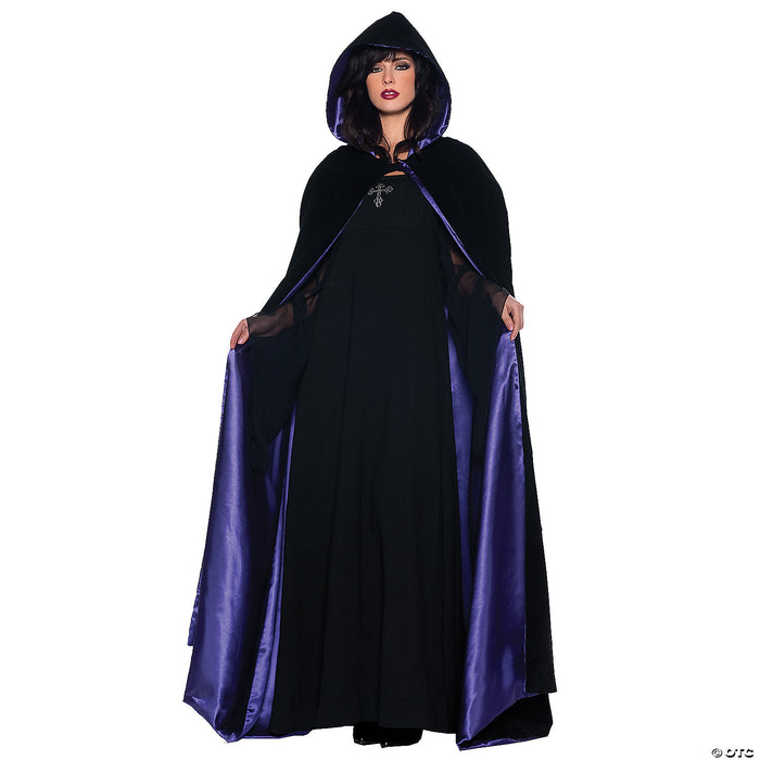 Adult Deluxe Black Velvet Cape