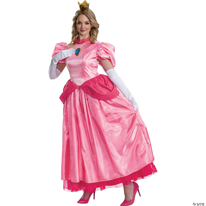 Women's Elevated Super Mario Bros Princess Peach Costume