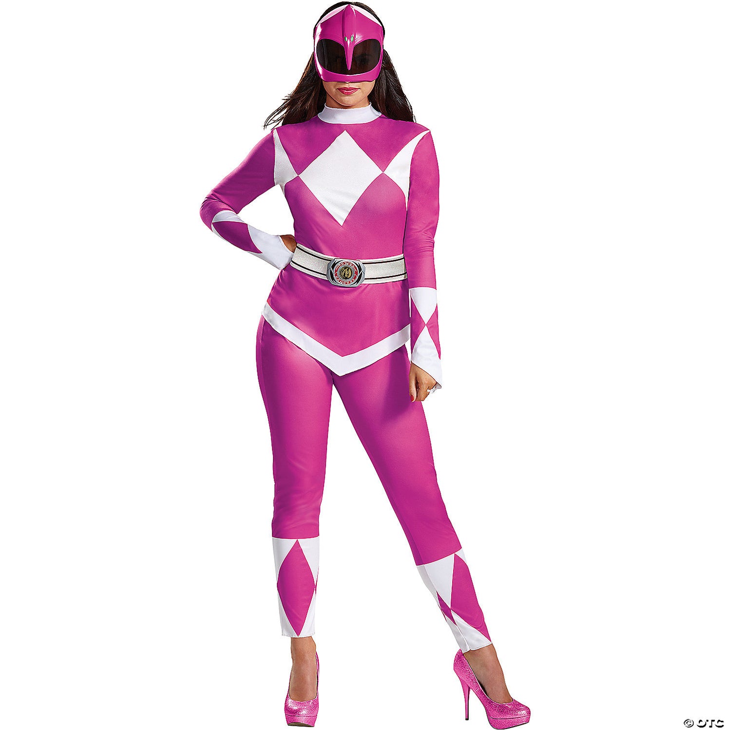 Female Ranger Cosplay Women's Mighty Morphin Power Rangers Deluxe Pink Ranger Costume ...