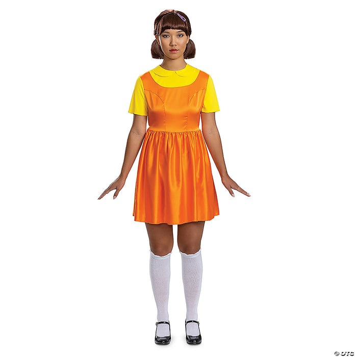 Women's Squid Game Red Light Green Light Young-Hee Doll Costume