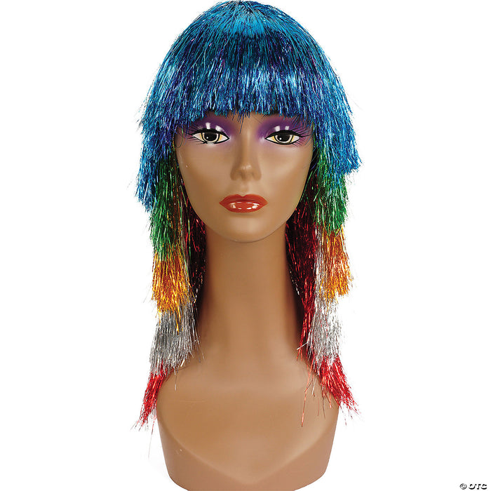 Women's Long Tinsel Pageboy Wig