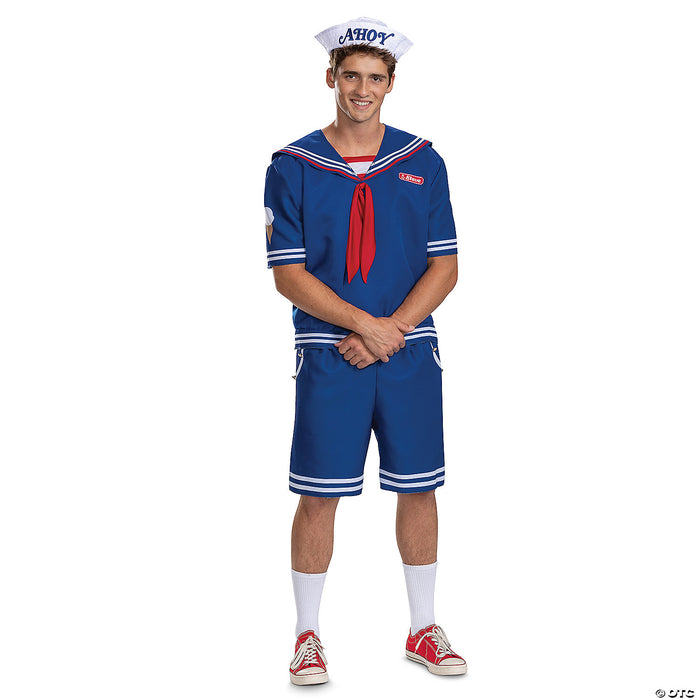 Adults Deluxe Stranger Things Steve Scoops Ahoy Costume